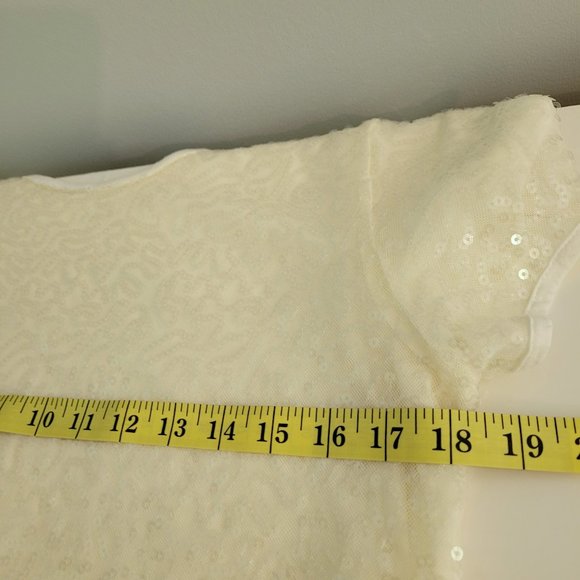 Jones New York Signature Sequined Scoop Neck T-shirt - Picture 5 of 6